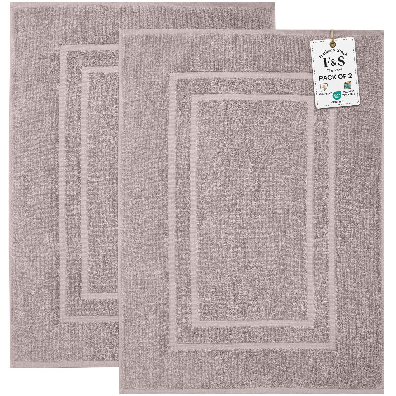 FEATHER & STITCH NEW YORK tapis devant baignoire apportant confort