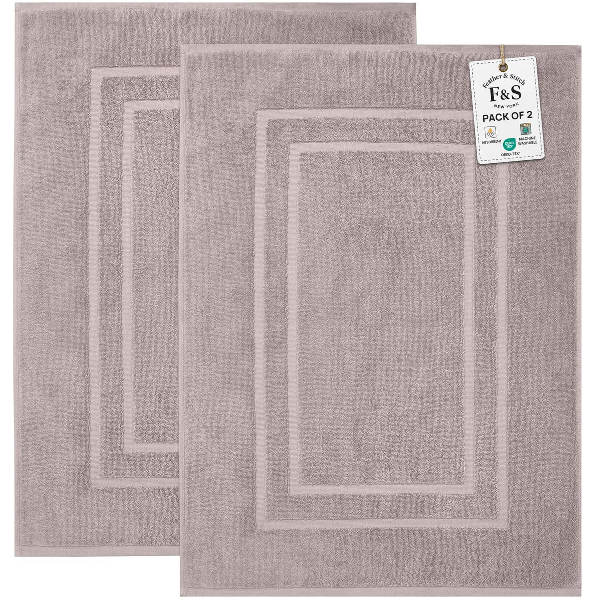FEATHER & STITCH NEW YORK tapis devant baignoire apportant confort