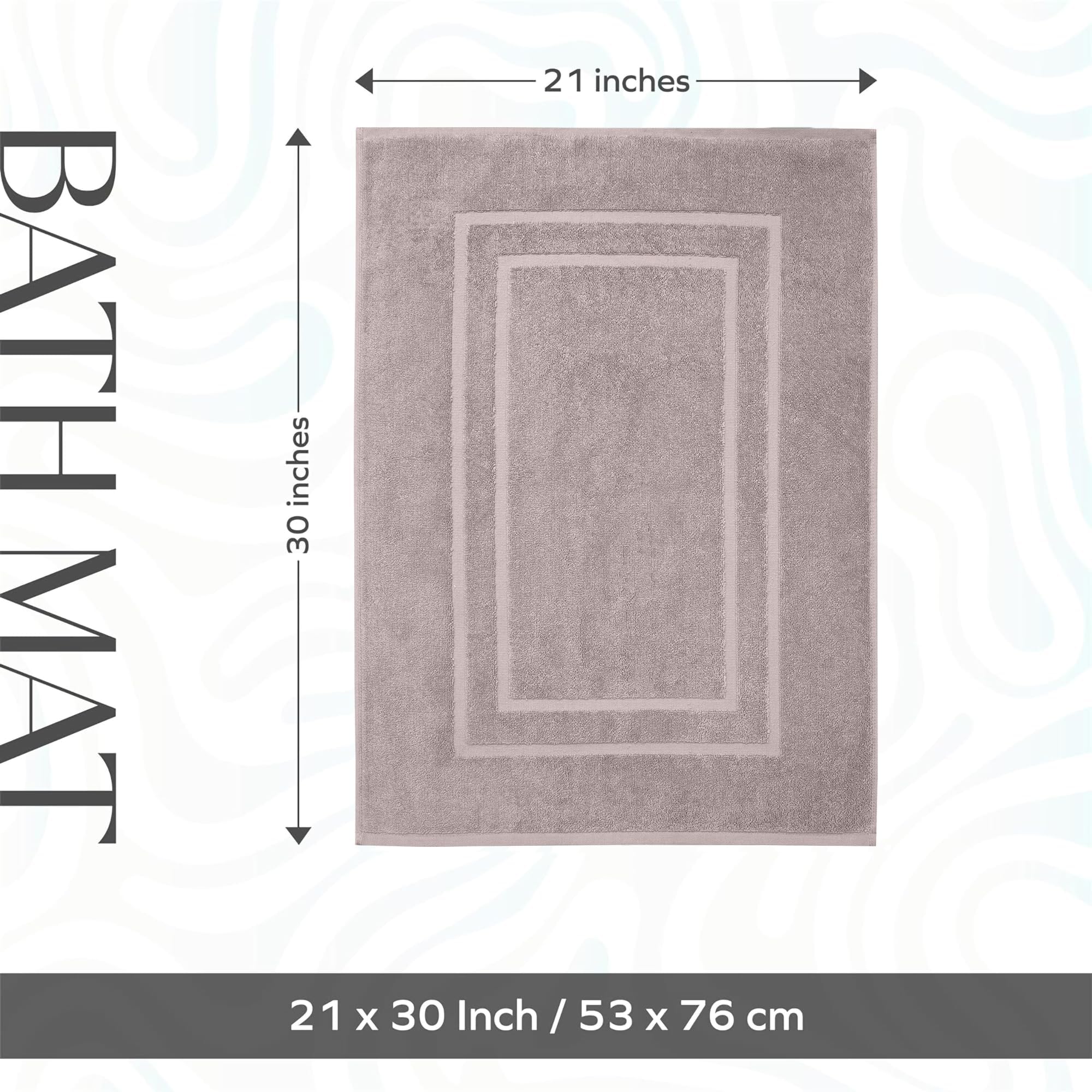 FEATHER & STITCH NEW YORK tapis devant lavabo absorbe l'eau rapidement