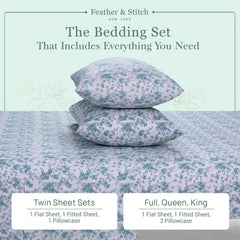 Feather & Stitch New York taies d'oreiller en percale offrant finition mate