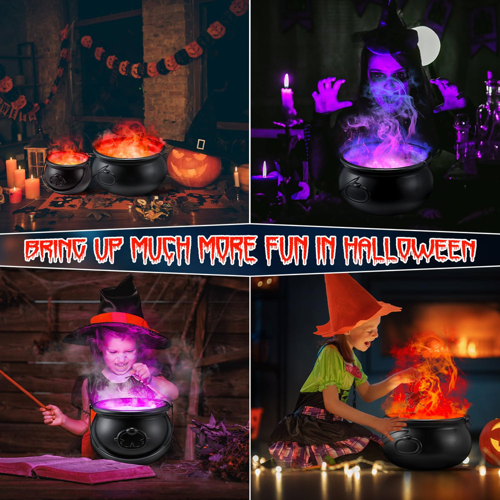 Feekoon styling Halloween chaudron décoratif rempli de bonbons et fumée