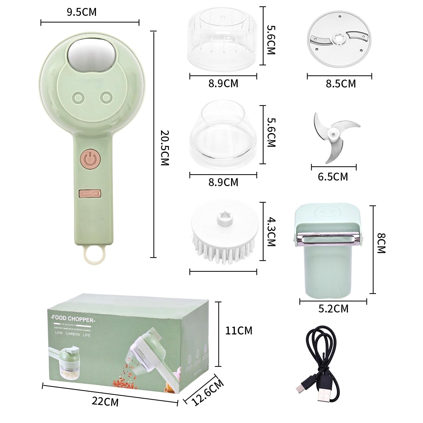 FEEMONT mini hachoir à ail en action, accélère l'émiettement des aromates