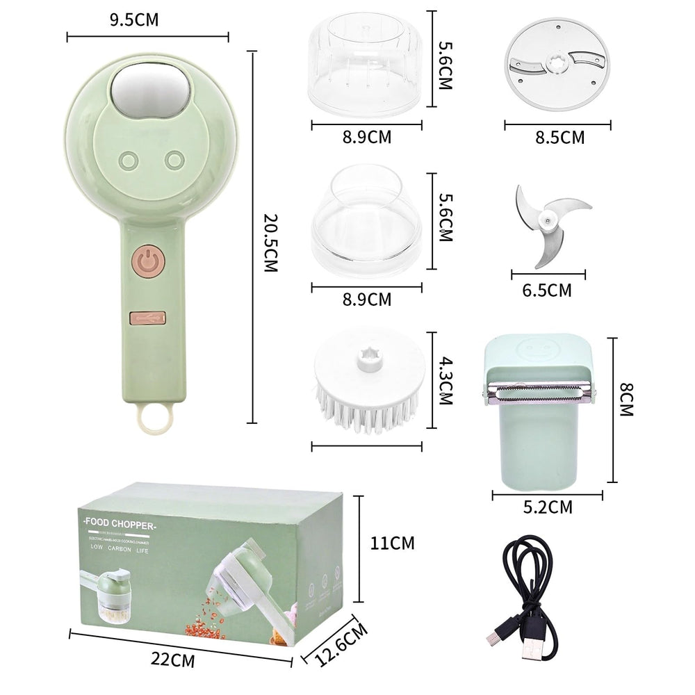 FEEMONT mini hachoir à ail en action, accélère l'émiettement des aromates