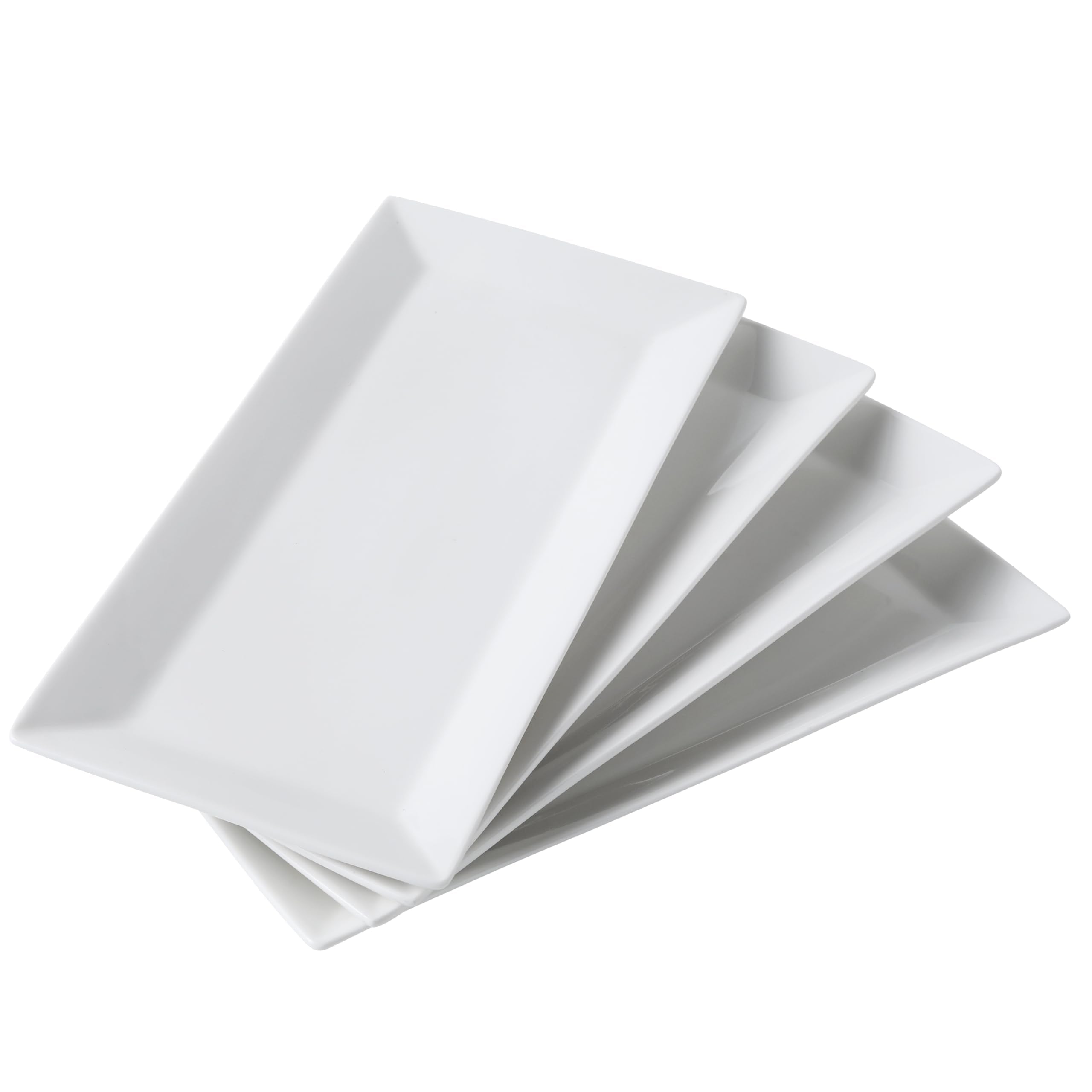 Feenmai plateau rectangulaire face avant montrant fini blanc élégant et présentation nette