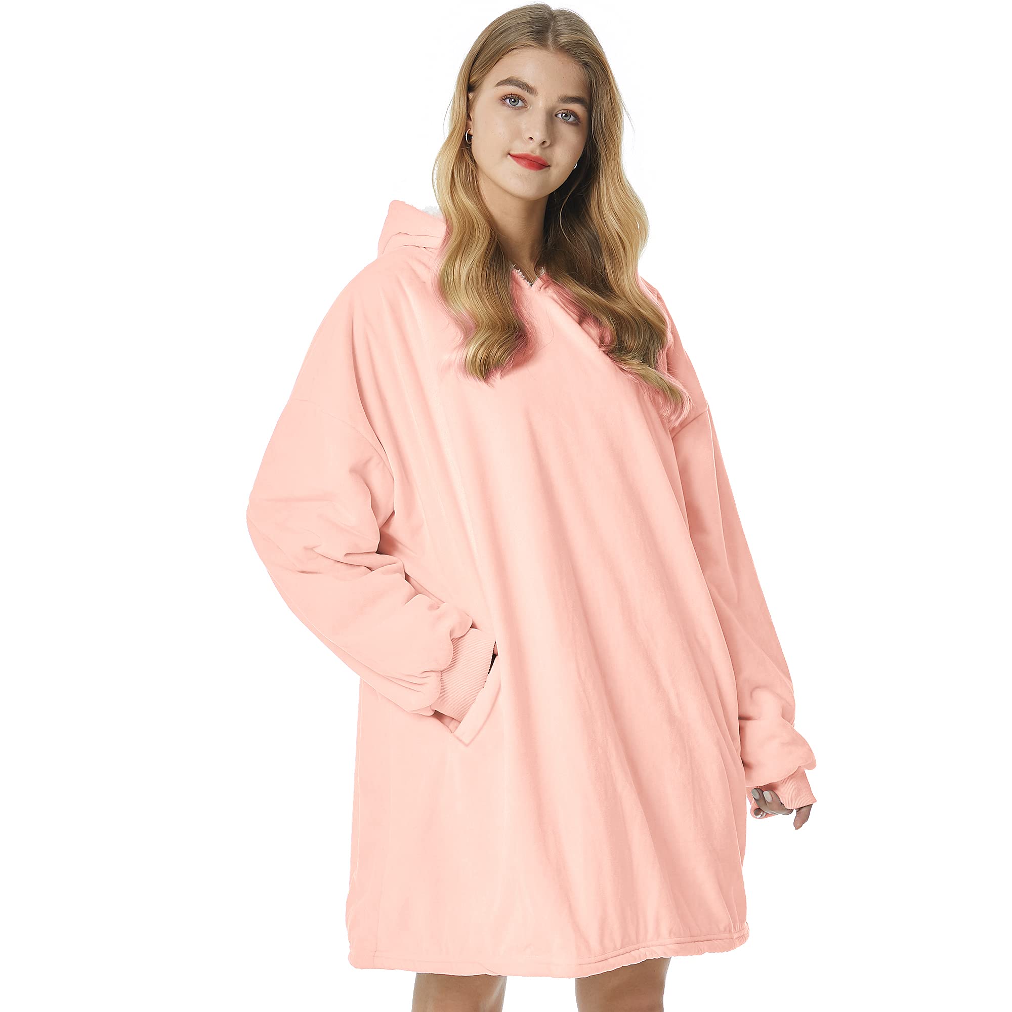 Felicigeely sweat couverture face avant montrant coupe oversize et capuche chaude