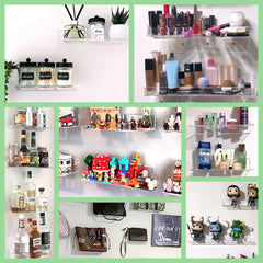 FEMELI étagère en situation salle de bain organise cosmétiques sans encombre