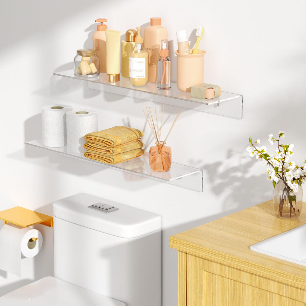 FEMELI étagère exposant figurines et collection avec effet flottant esthétique