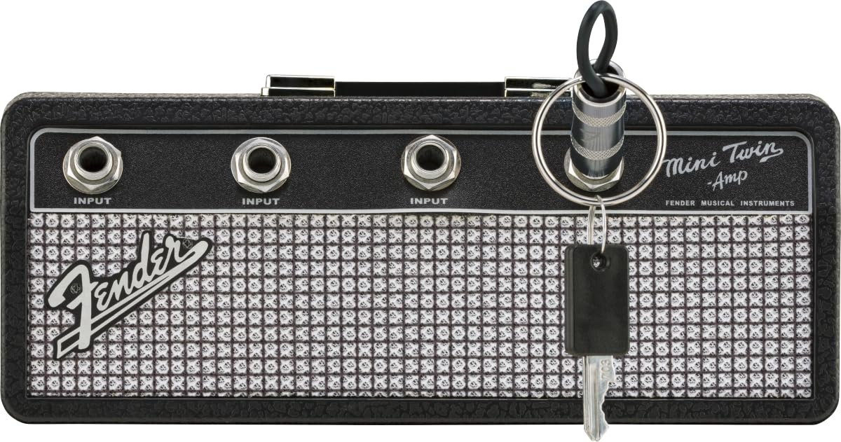 Fender porte-clés avant montrant design ampli et rangement élégant