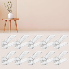 FENRUNXU face du range-chaussures transparent montrant gain d'espace