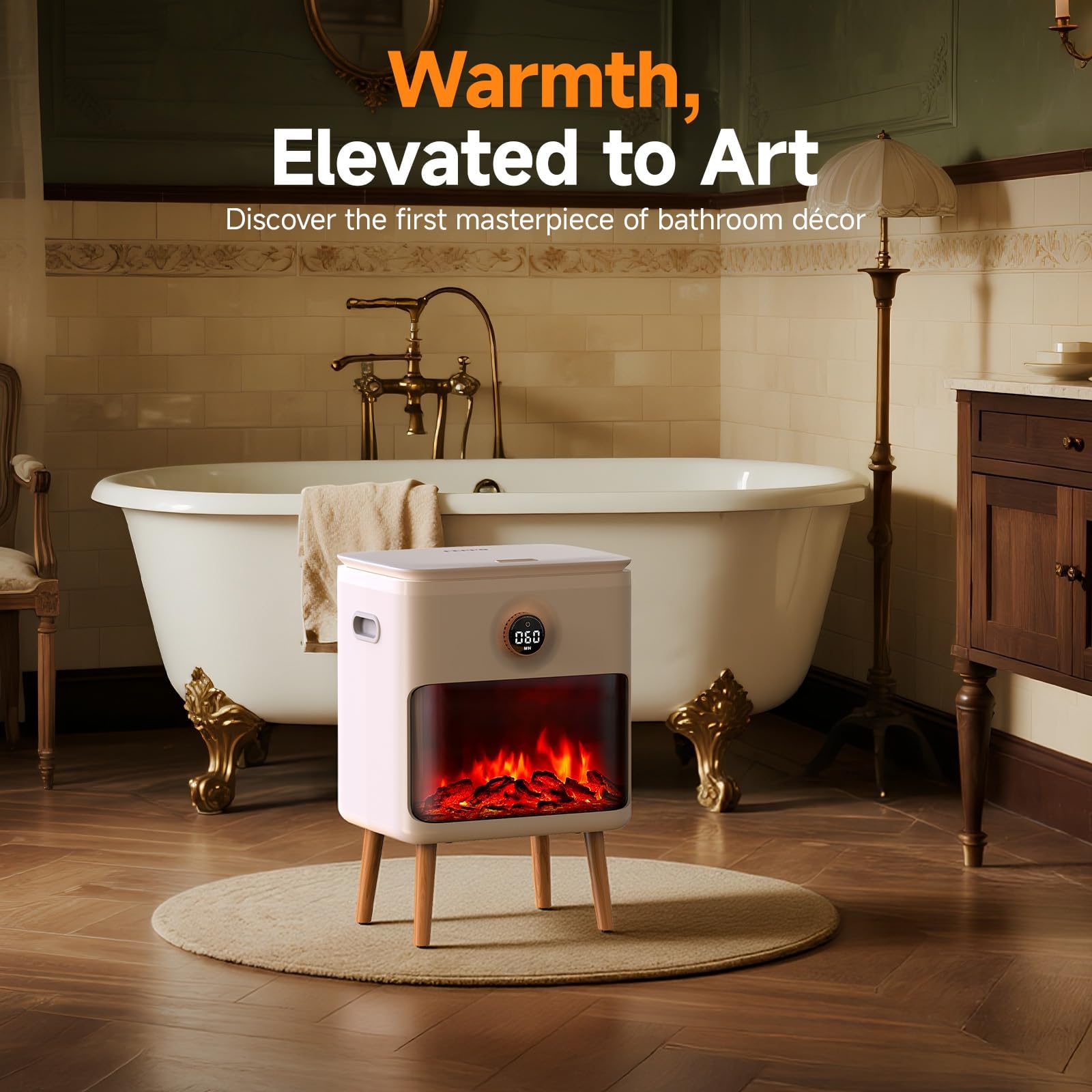 FEPPO affichage HearthGlow simulant flamme, ambiance chaleureuse sans flamme réelle