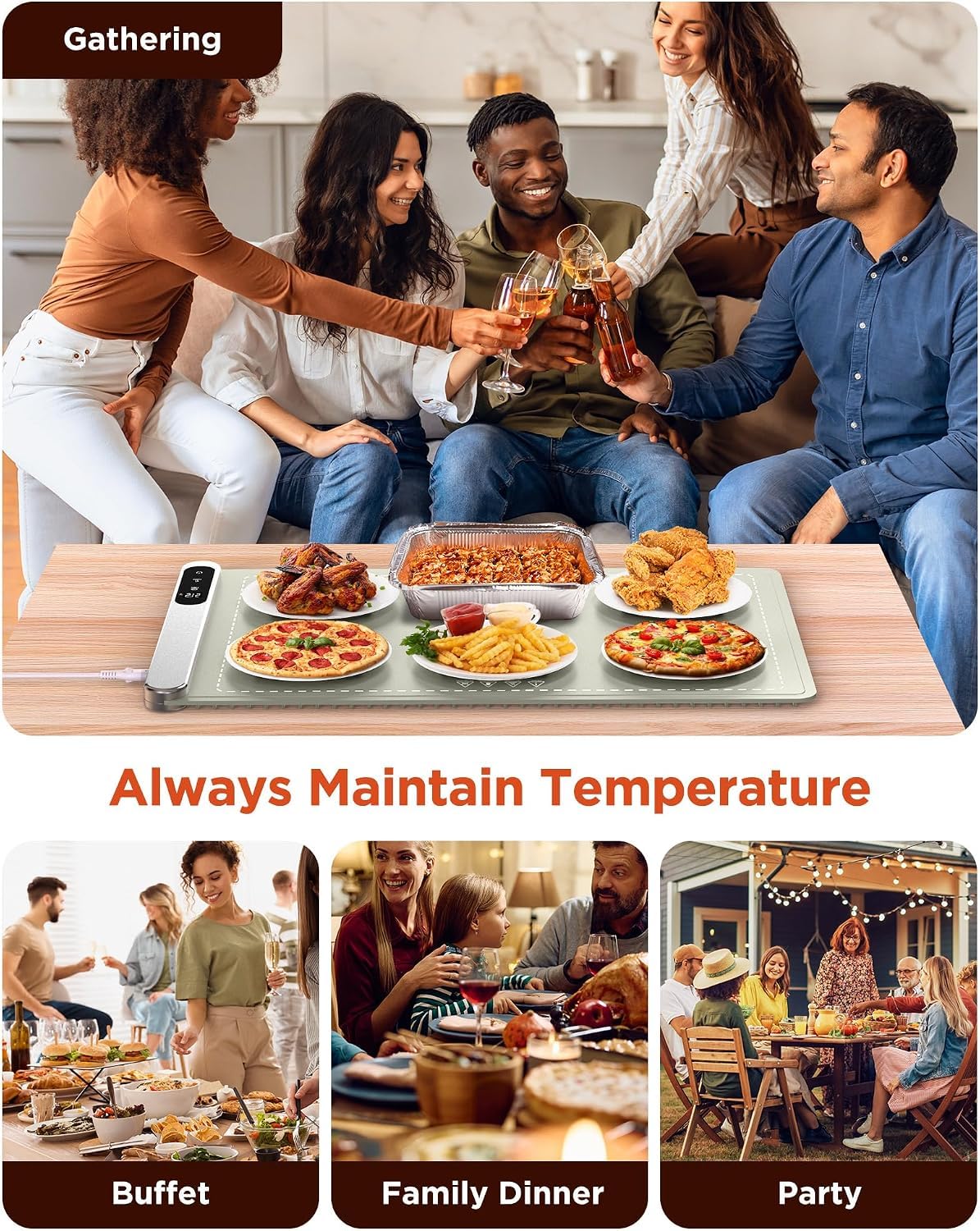 FEPPO utilisation en buffet maintenant plusieurs plats chauds simultanément
