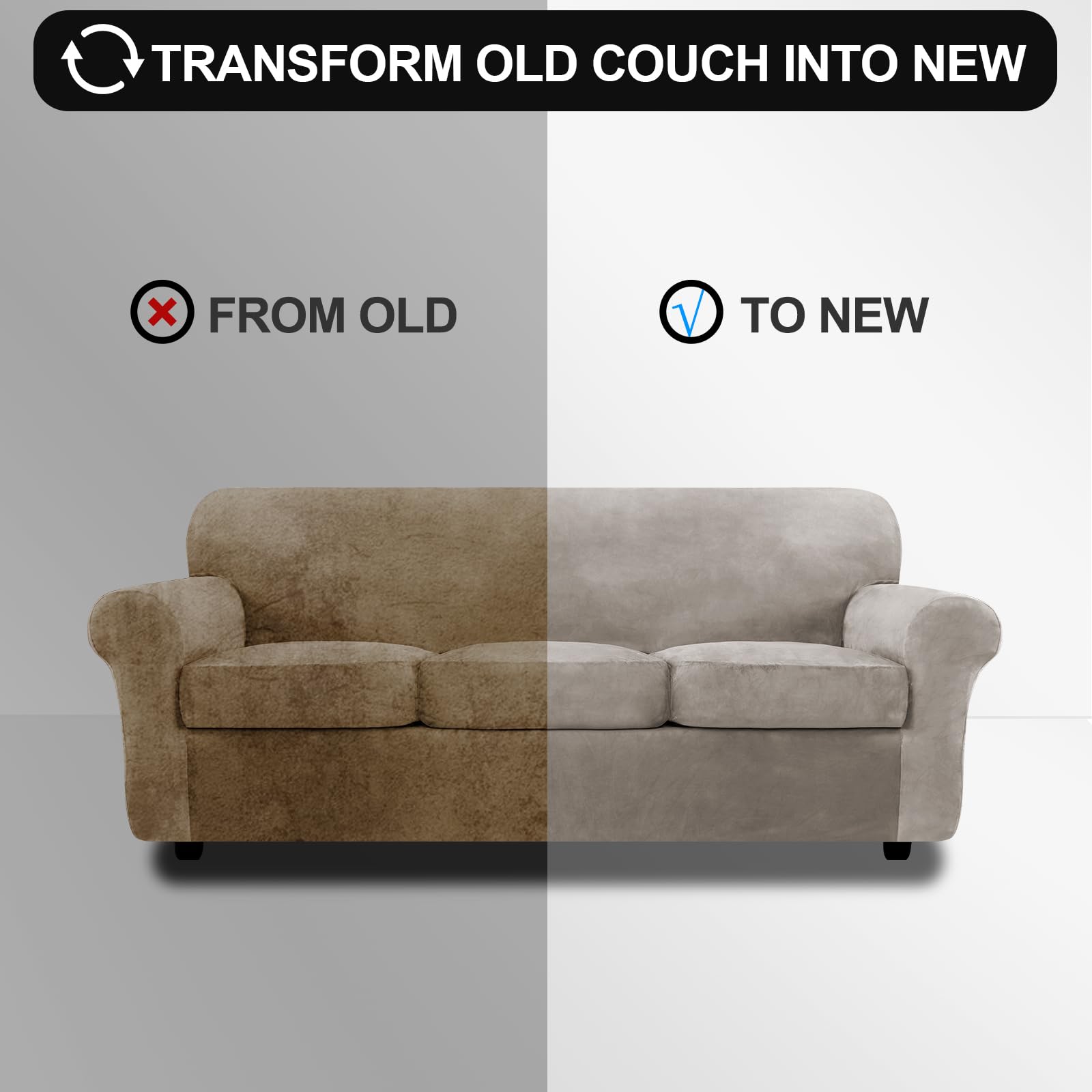 FestiCorp housse installée dans un salon moderne apportant chaleur et style