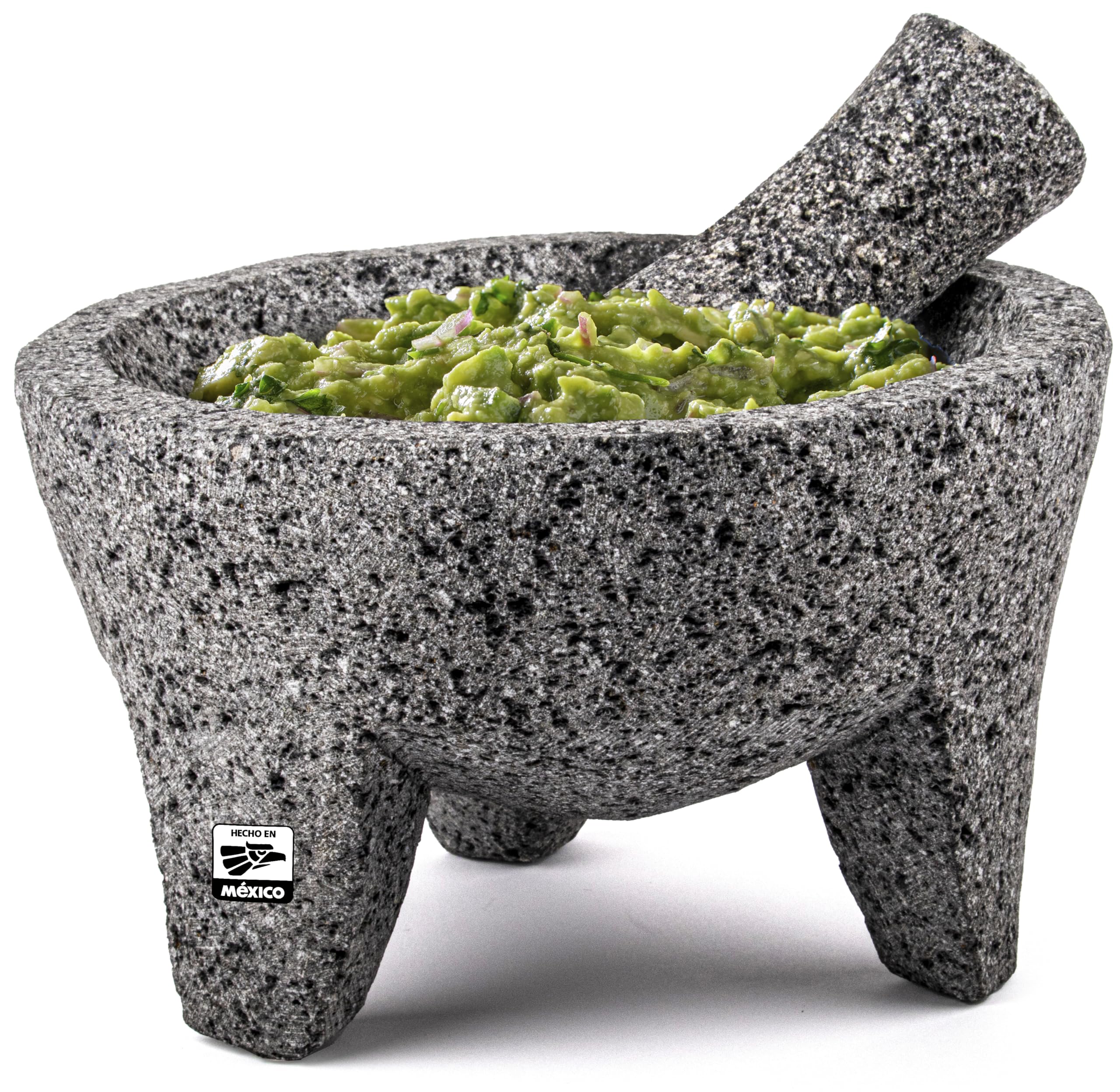 FESTMEX molcajete face avant montrant finition rustique et stabilité