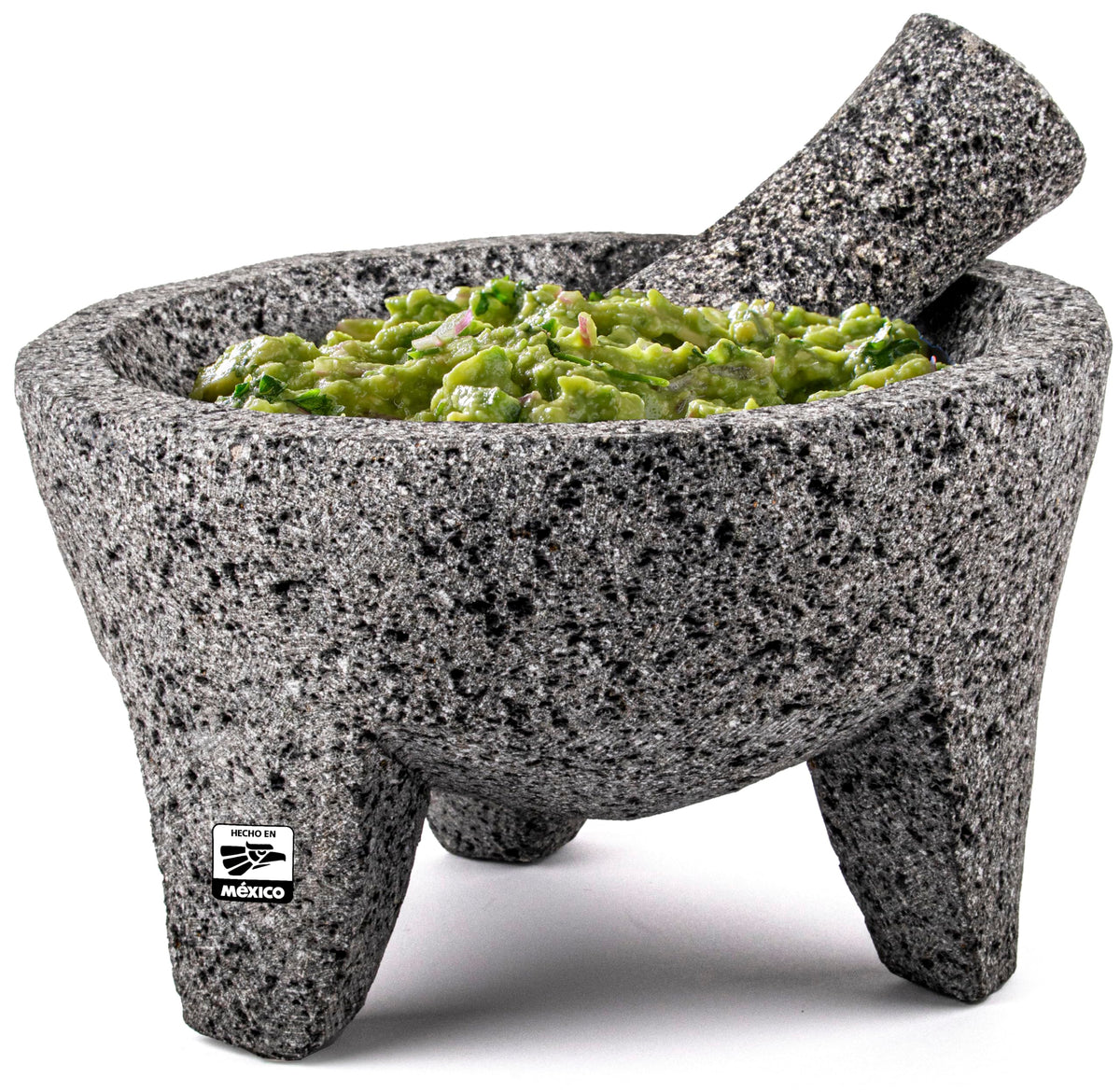 FESTMEX molcajete face avant montrant finition rustique et stabilité
