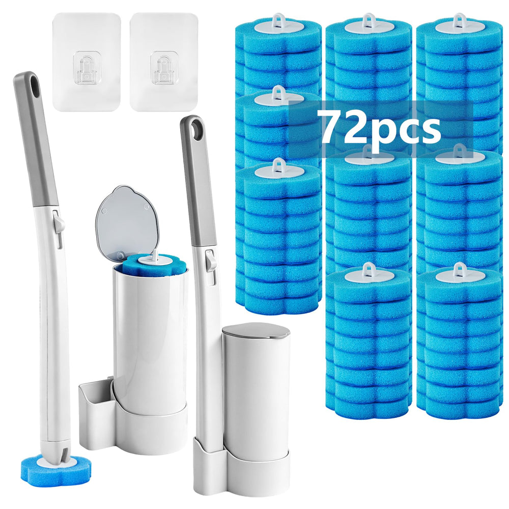 FHQZFHQ brosse WC ensemble face avant montrant rangement compact pratique