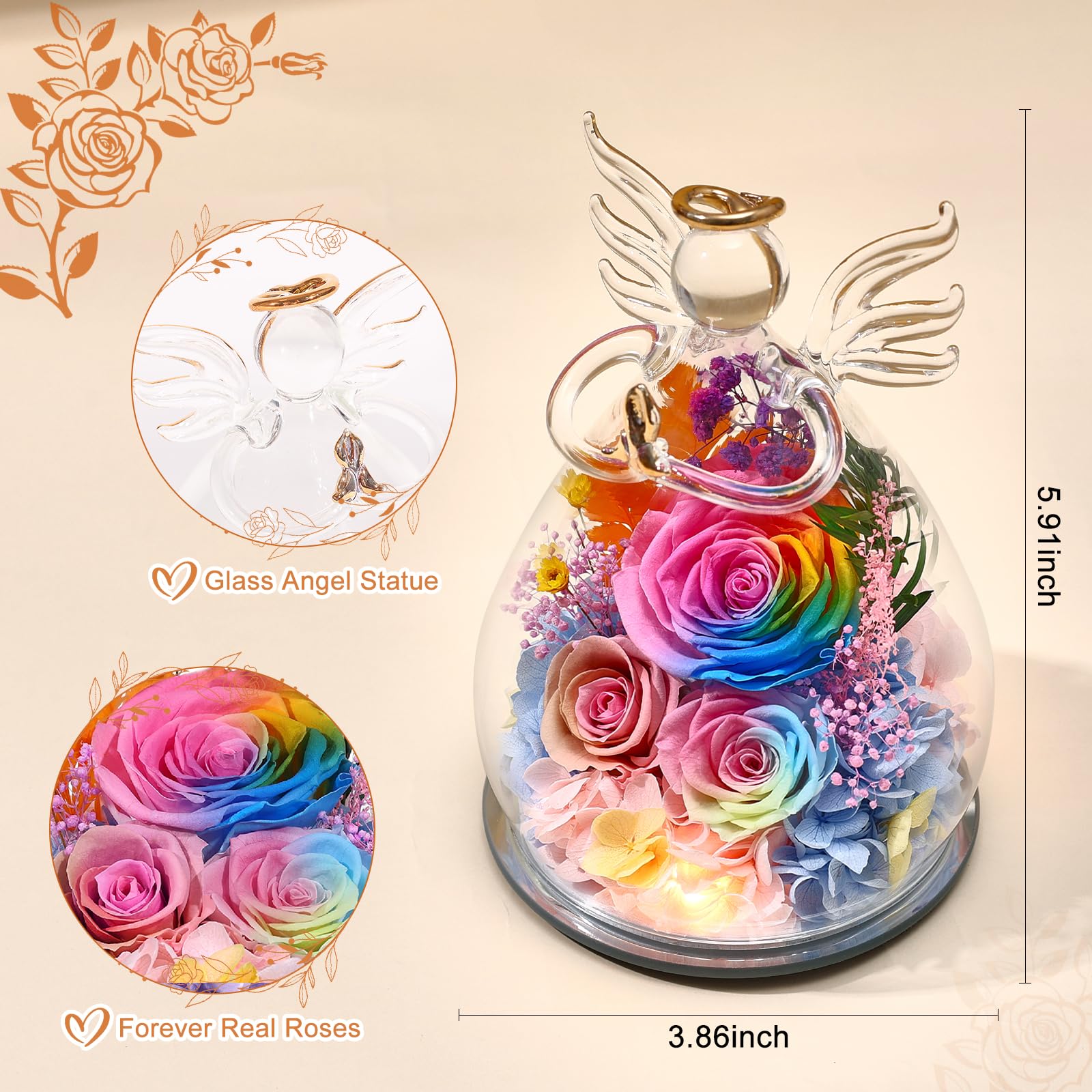 FIACO gros plan sur rose préservée révélant texture et couleur durable