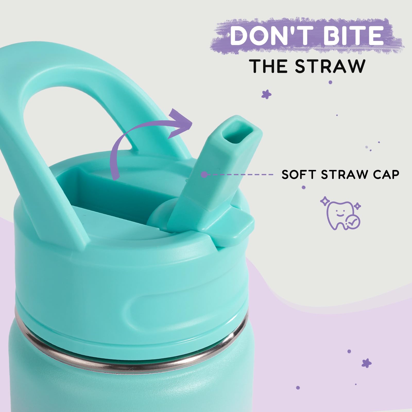 Fijinhom bouteille Bubble Gum profil mettant en valeur la finition durable et brillante