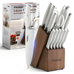 FikShot ensemble de 14 pièces dans bloc blanc pour rangement optimal