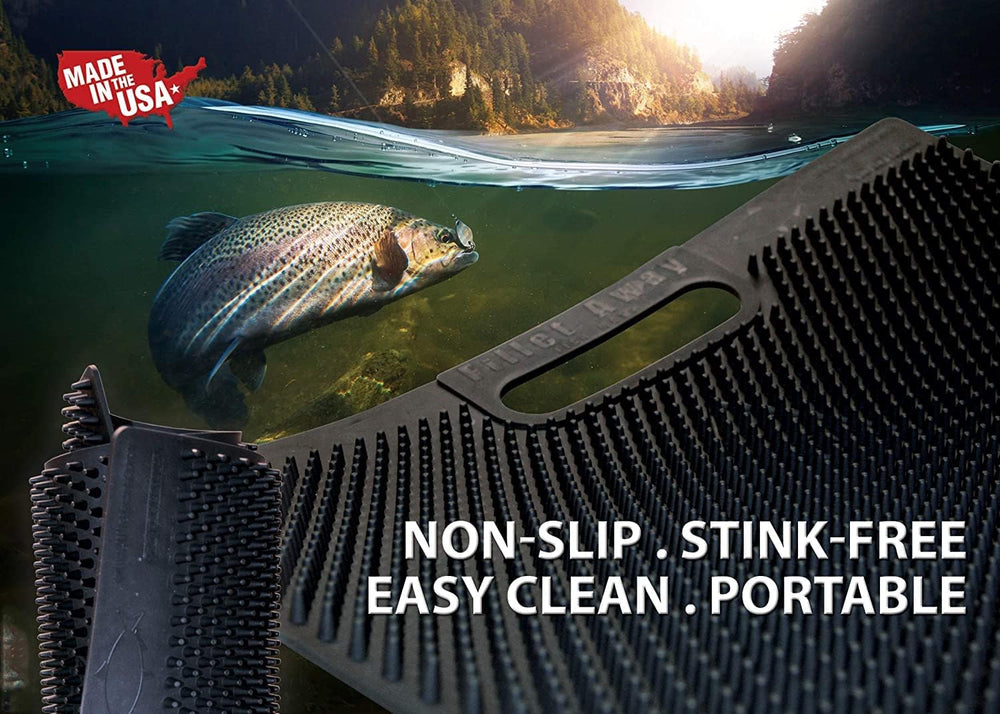 Fillet Away lifestyle sur console de pêche montrant propreté et ordre