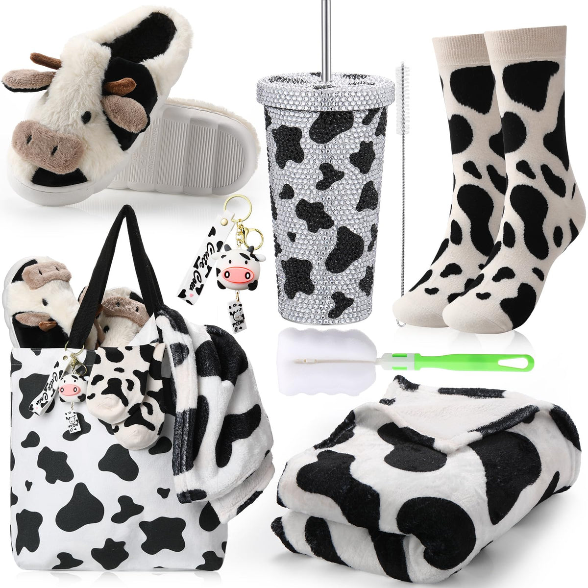 FillTouch coffret packaging avant montrant les six pièces et design vache