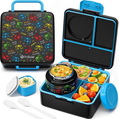 Fimibuke boîte bento ouverte montrant compartiments et gain d'organisation