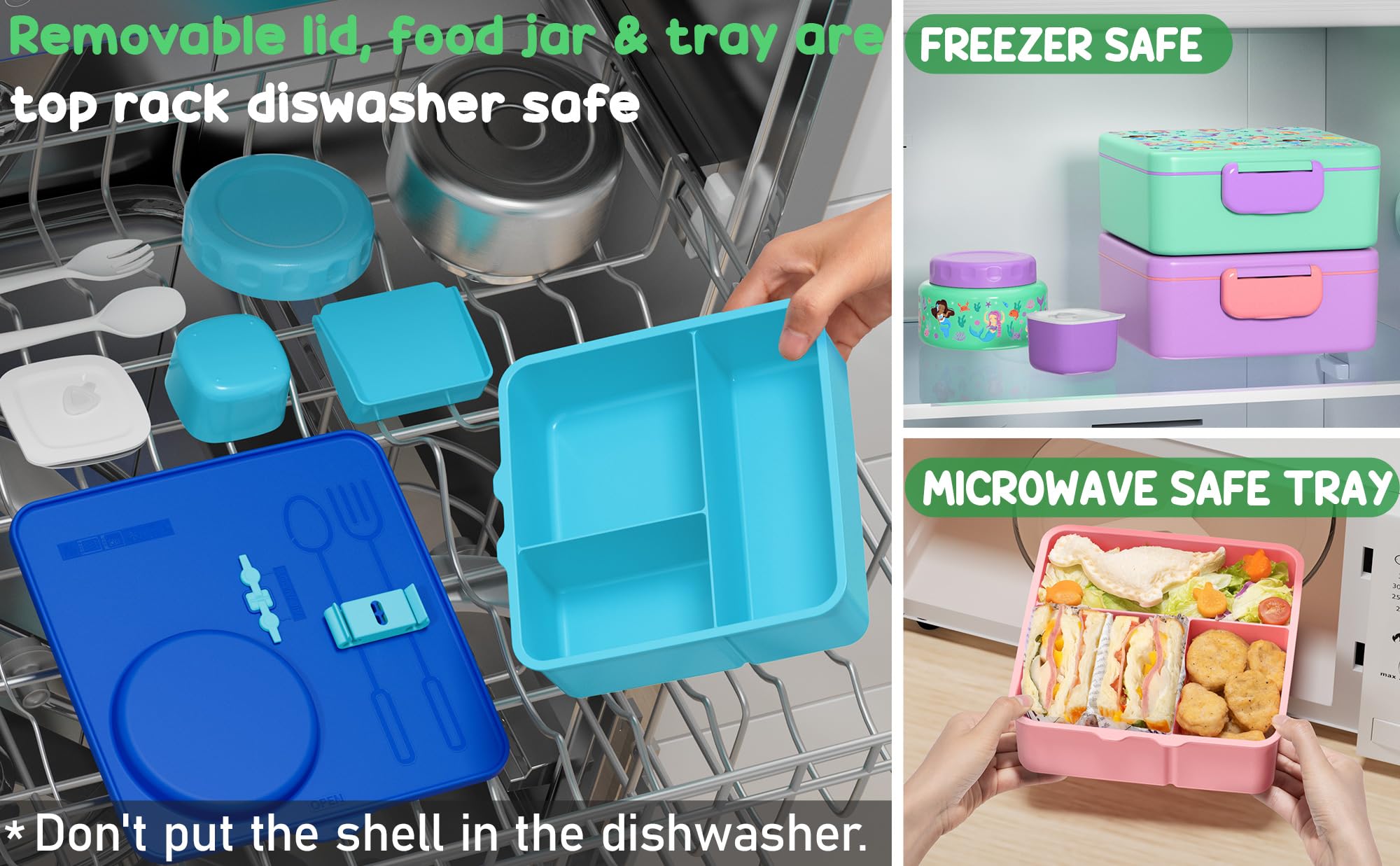 Fimibuke boîte repas posée dans un sac d'école pratique