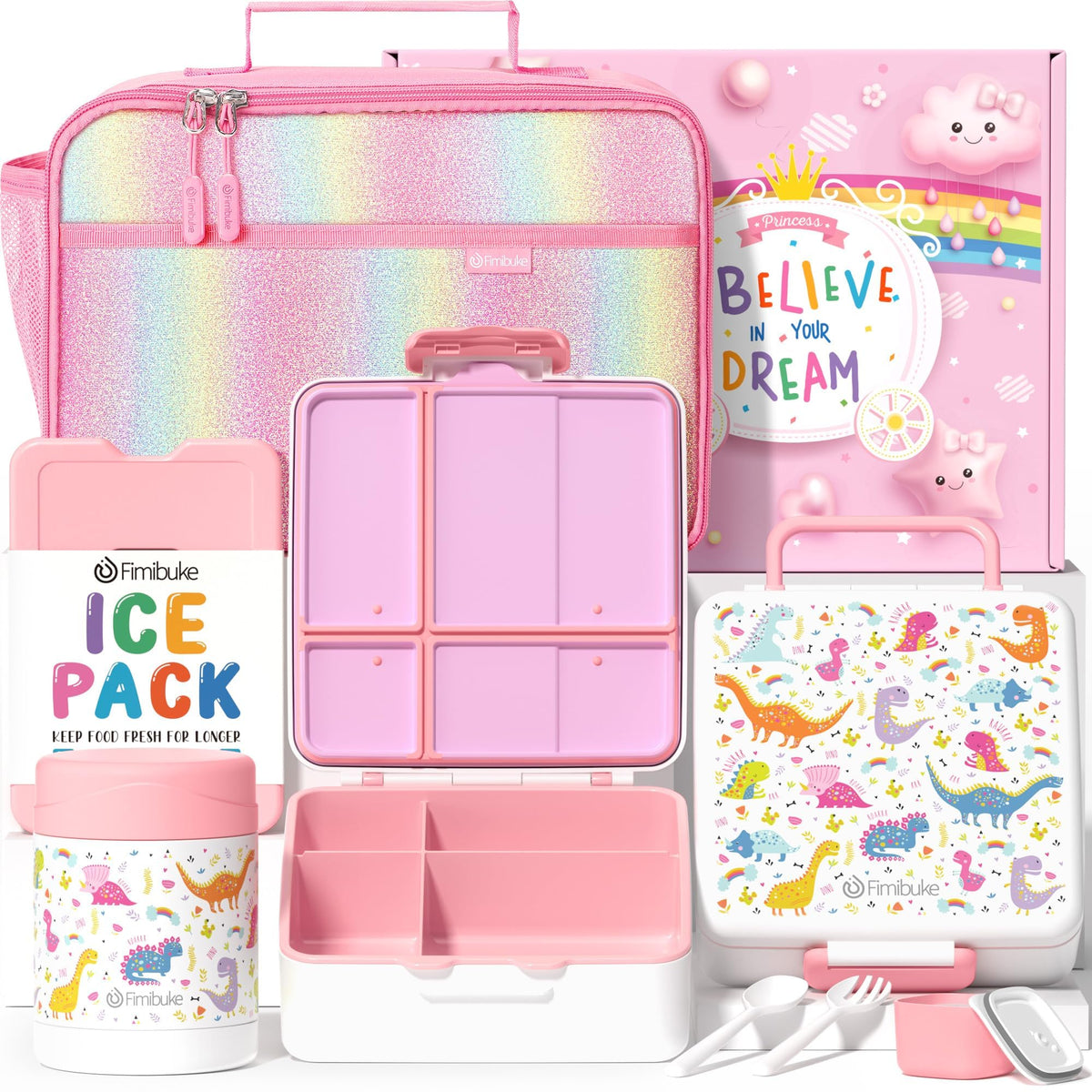 Fimibuke coffret complet montrant tous les éléments, organisation facile