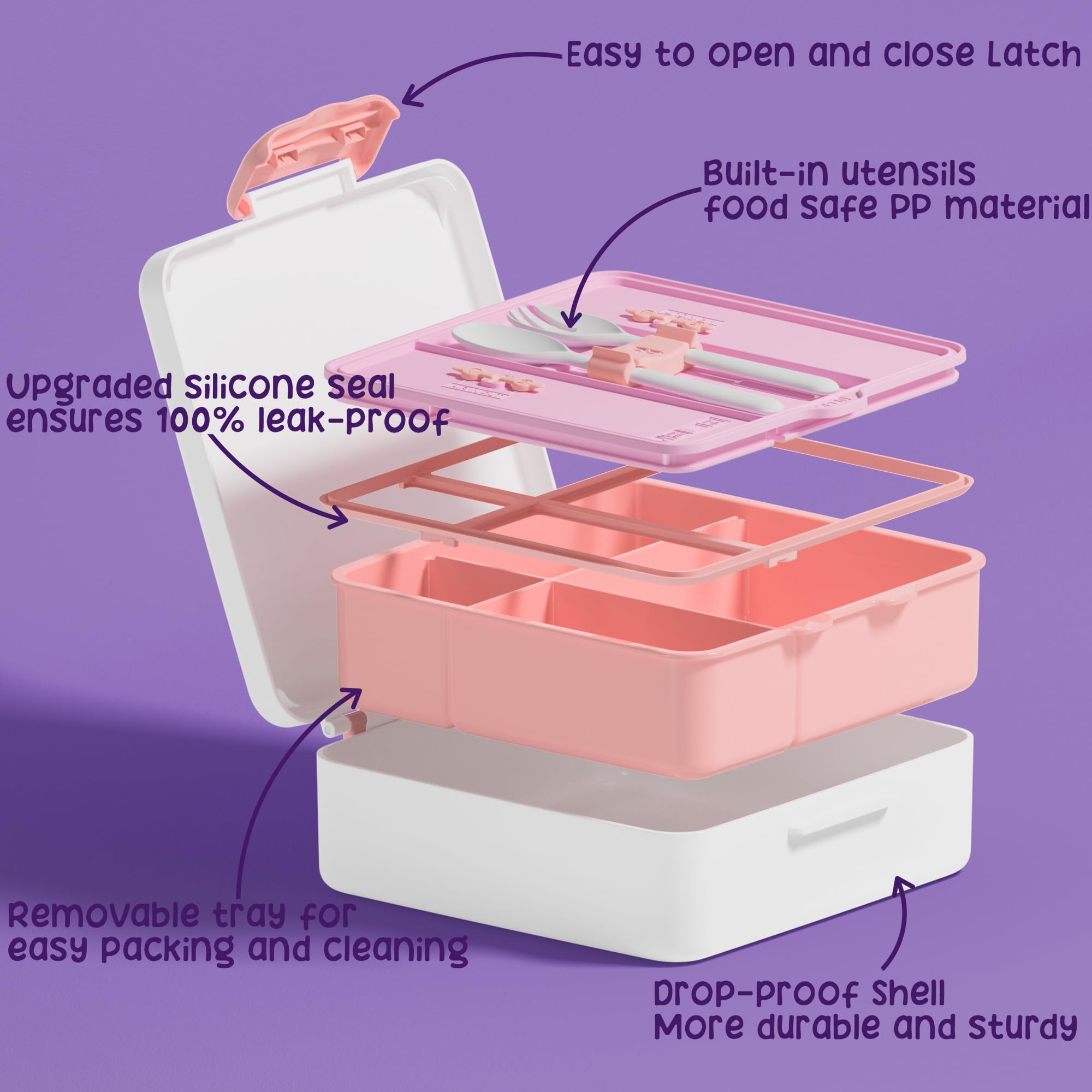Fimibuke couverts clipsables, rangement hygiénique et pratique