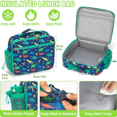 Ensemble Fimibuke présenté à plat : boîte, pot 12oz, pack glaçon et sac isotherme