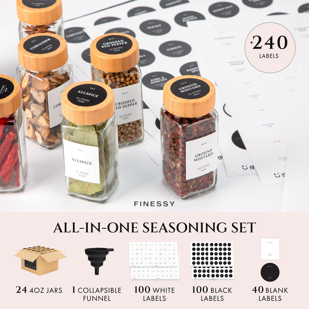 FINESSY ensemble étiquettes montrant 240 autocollants pour organisation