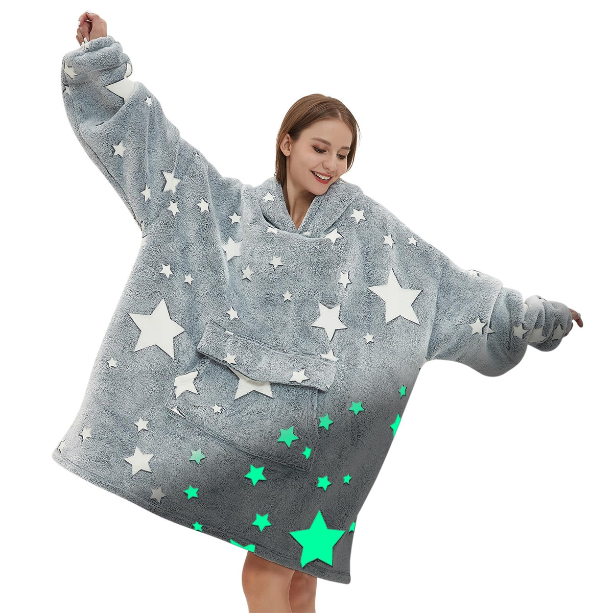 Fiosnow face avant du hoodie montrant coupe oversize et confort