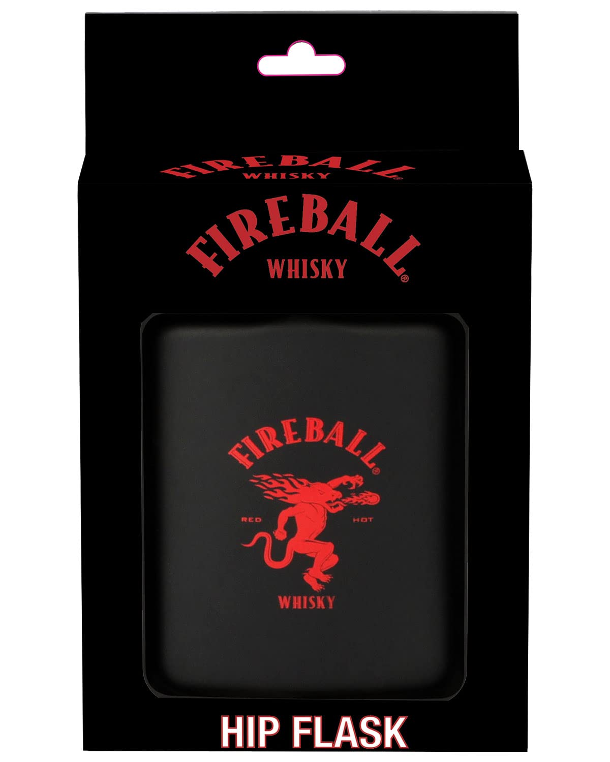 Fireball flasque échelle comparée à une main pour visualiser capacité