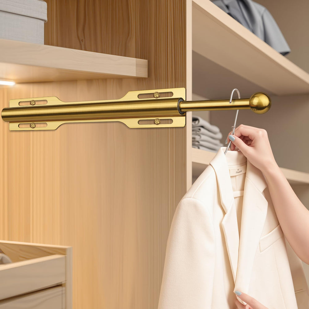 FIRJOY tringle détail finition or brossé, esthétique durable