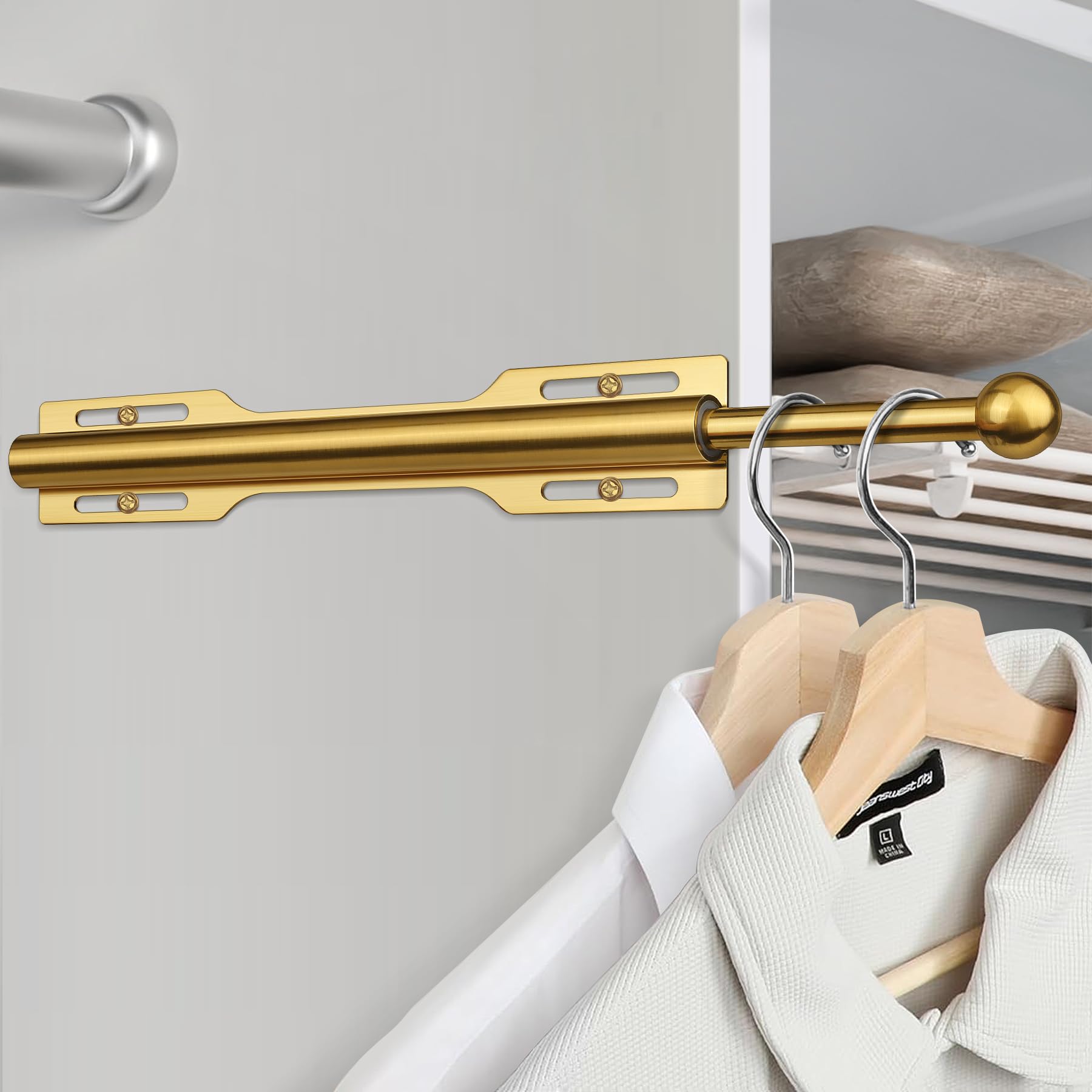 FIRJOY tringle en mise en scène chambre, rangement élégant et fonctionnel