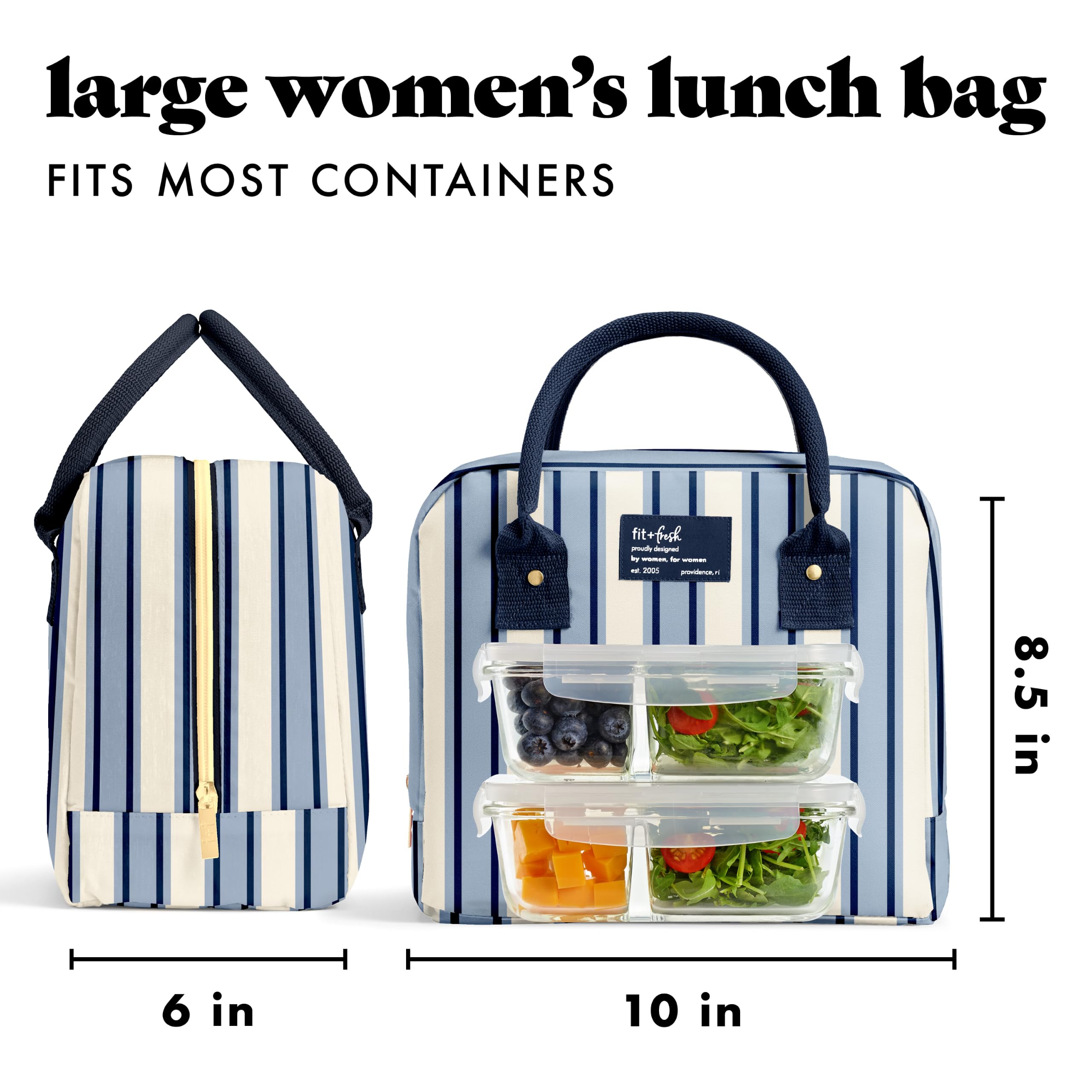 Fit & Fresh ouverture large montrant l’accès facile et rangement pratique
