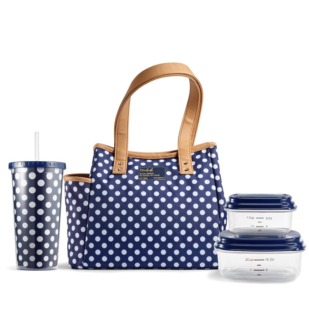 Fit & Fresh sac Westerly face avant Navy Dot élégant et spacieux