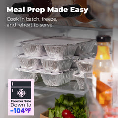 Fit Meal Prep barquette fermée par couvercle plat, transport propre et stable