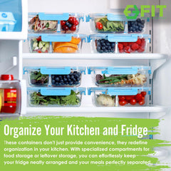 FIT Strong & Healthy trois boîtes empilées pour rangement gain de place