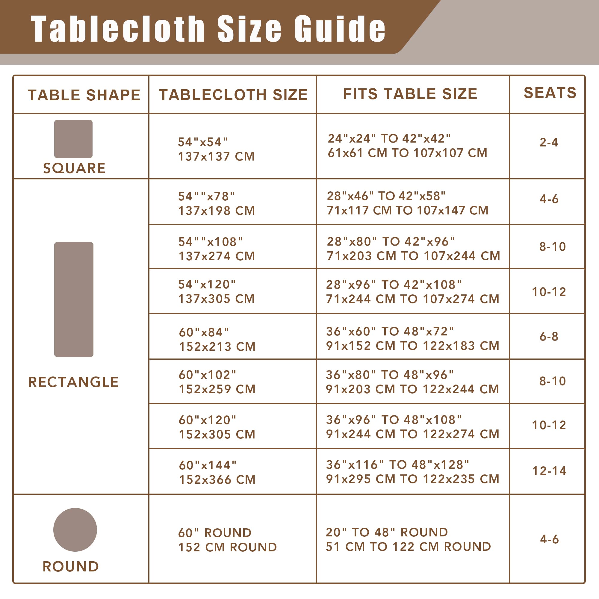 Fitable comparaison taille avec chaise démontrant ajustement pour table 8 pieds