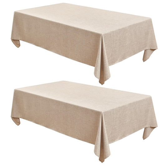 Fitable emballage avant montrant lot de 2 nappes beige pour une présentation prête à l'emploi