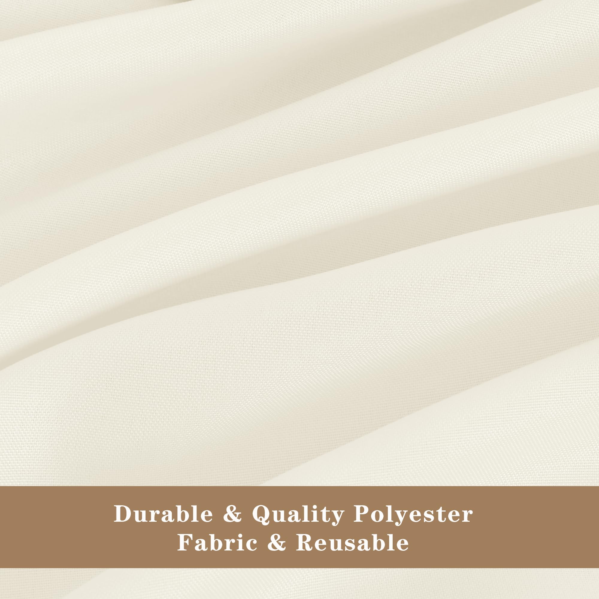 Fitable nappe ivoire usage repas montrant protection et aspect soigné