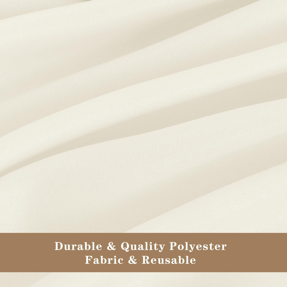 Fitable nappe ivoire usage repas montrant protection et aspect soigné