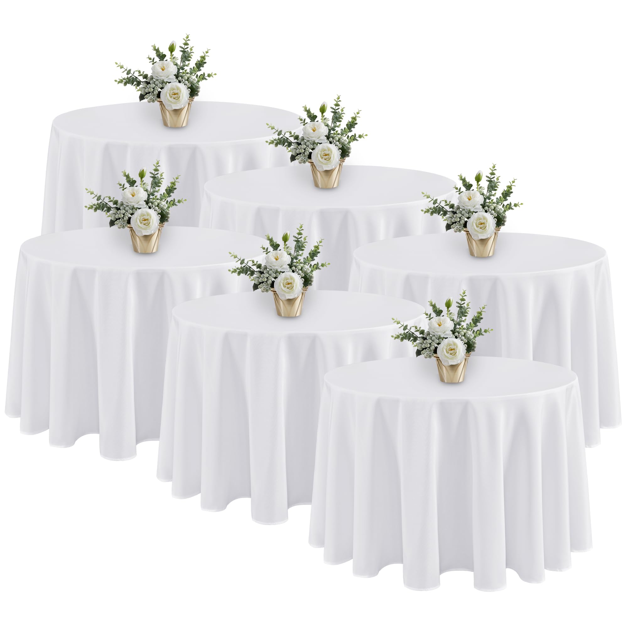Fitable nappe ronde 120" pliée, présentation soignée et gain de temps