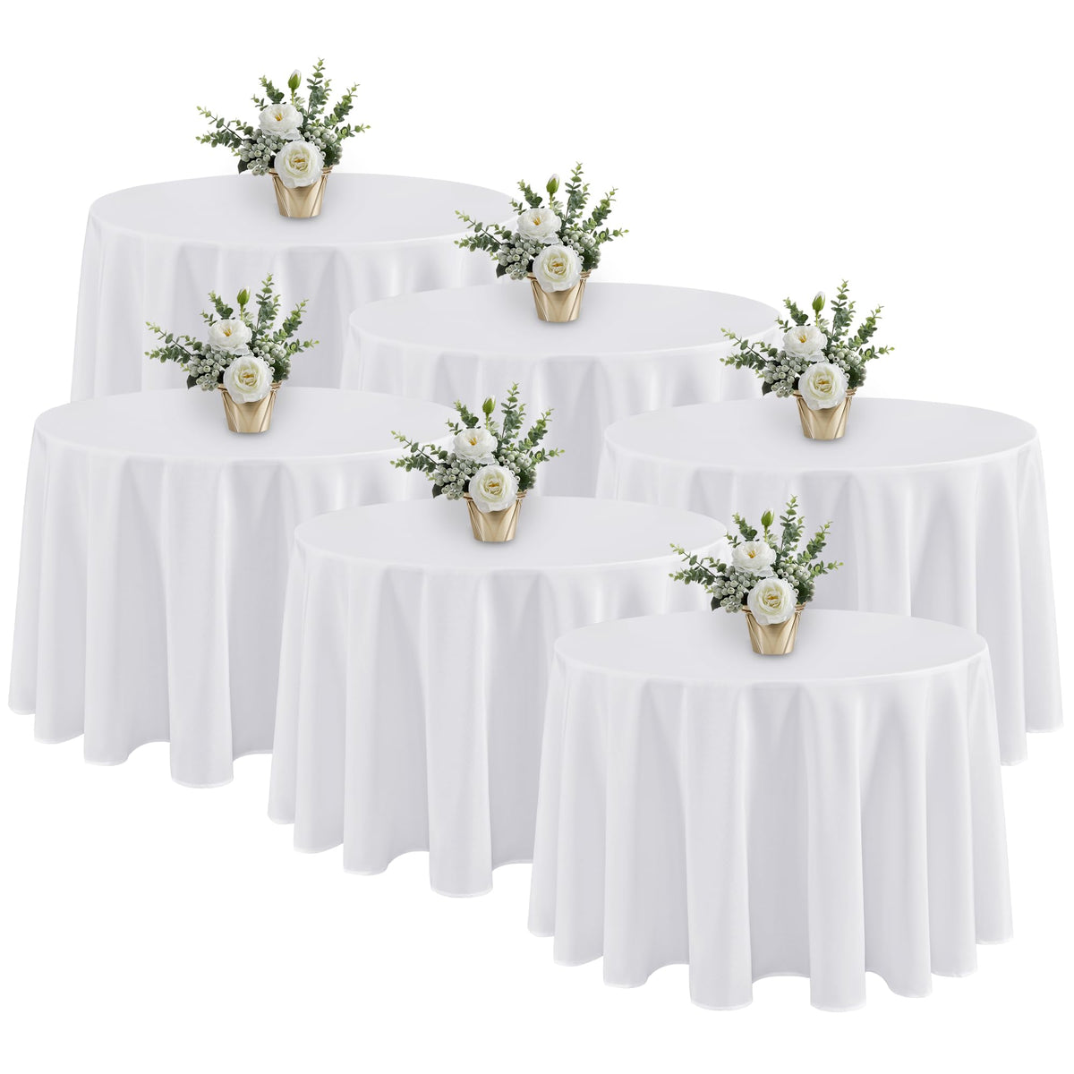 Fitable nappe ronde 120" pliée, présentation soignée et gain de temps