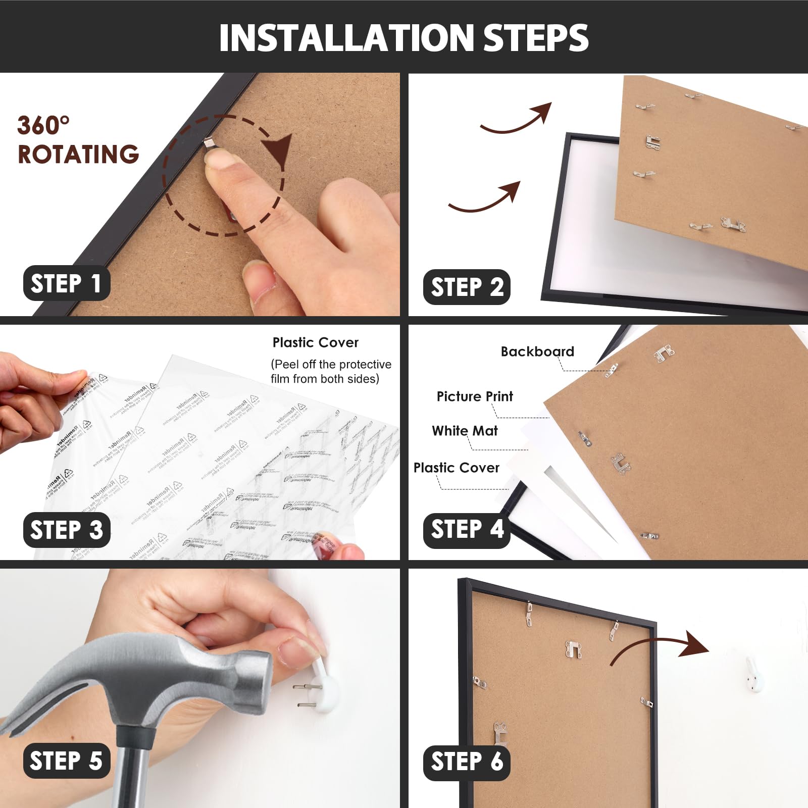 Fixwal pack de deux cadres présenté dans un décor pour idée cadeau pratique