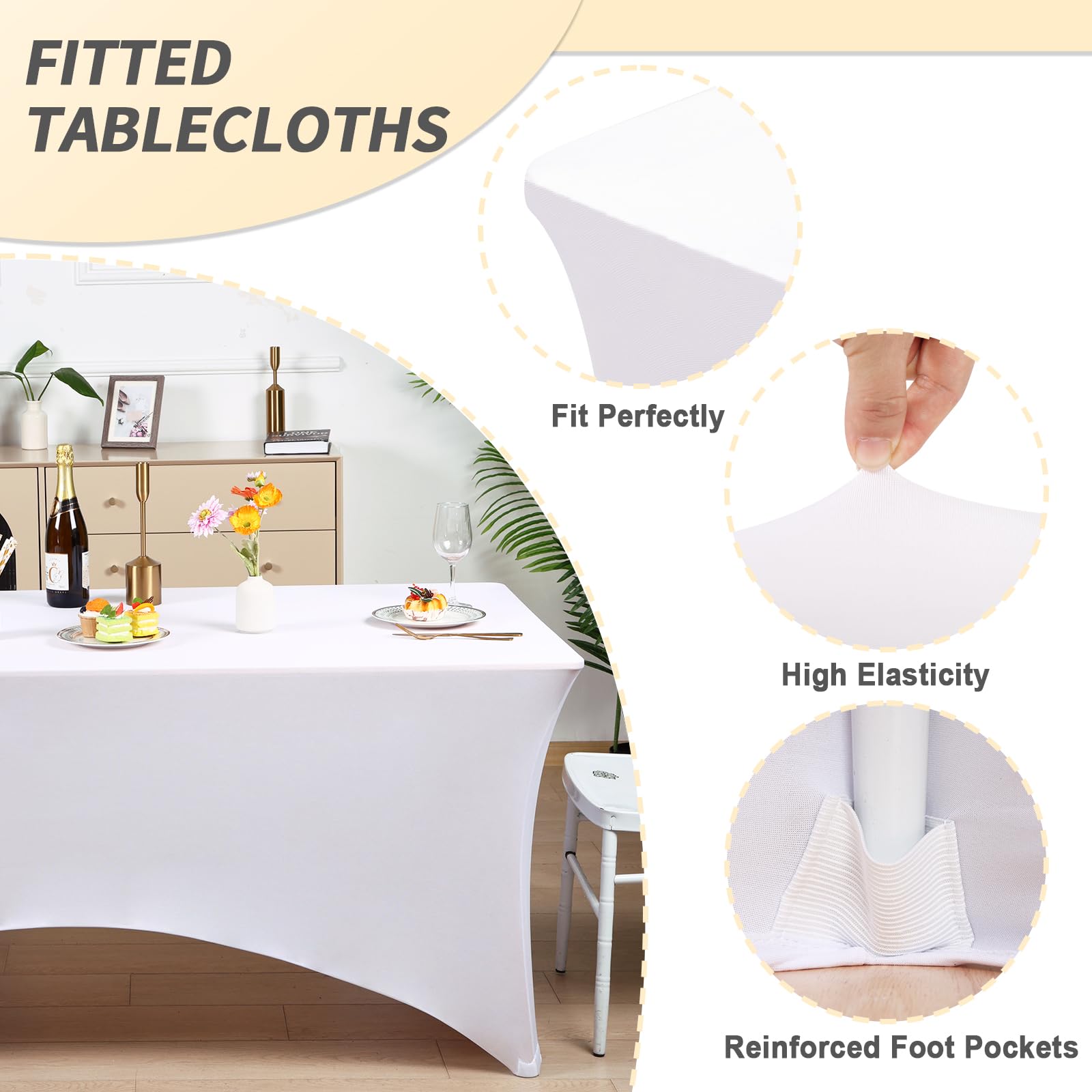 Fixwal gros plan tissu extensible montrant élasticité
