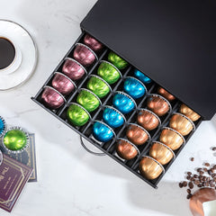 FlagShip comparaison de taille avec capsules Vertuo pour évaluer capacité 50 unités