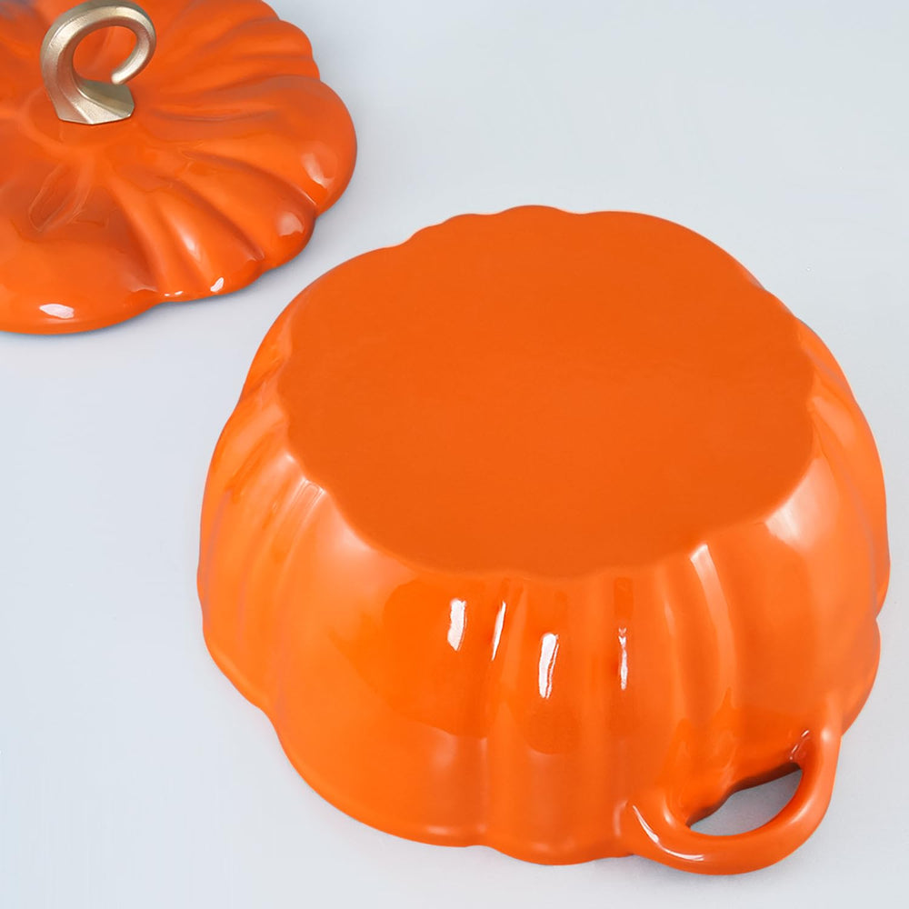 Flavehc cocotte citrouille anse et bouton focus sur ergonomie et finition