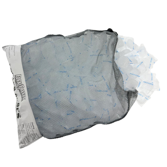 FlexiFreeze emballage avant montrant 8 lb et fonctionnalité sans désordre