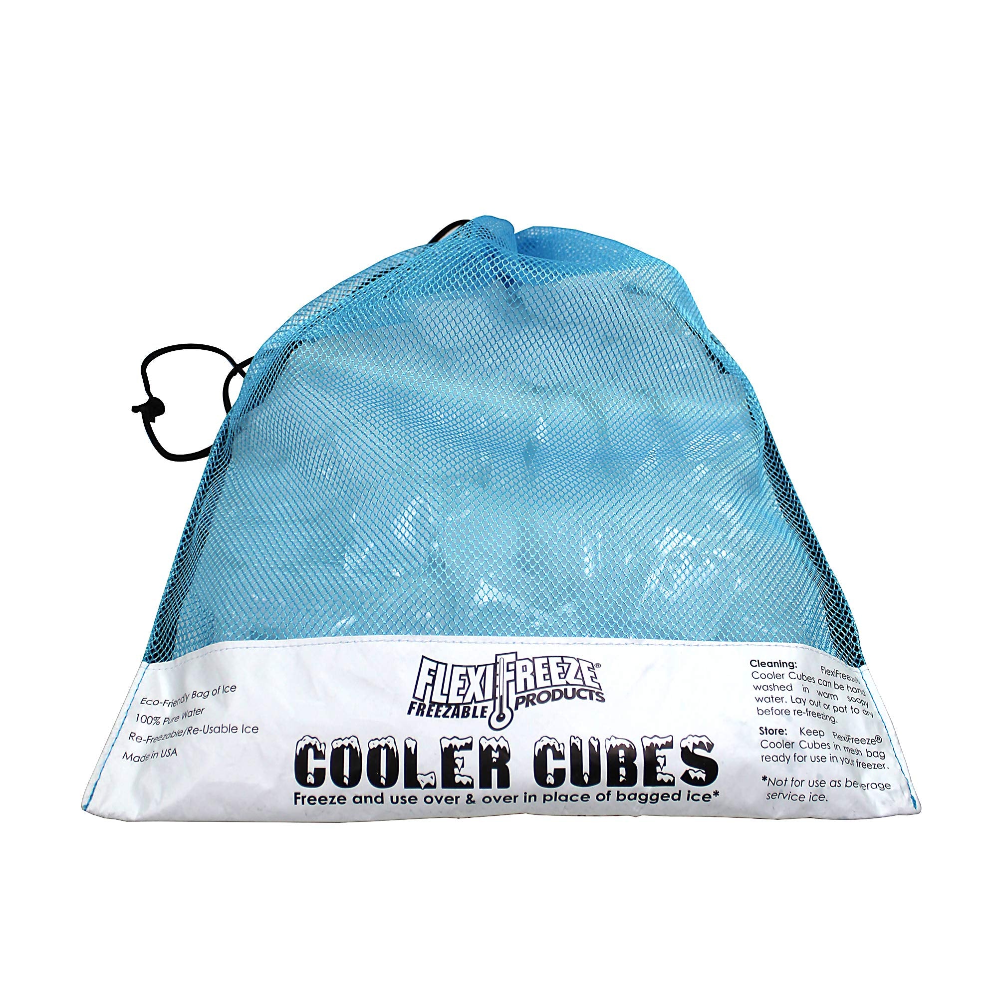 FlexiFreeze ensemble de 5 lb de cubes présenté sur table, quantité idéale pour sorties